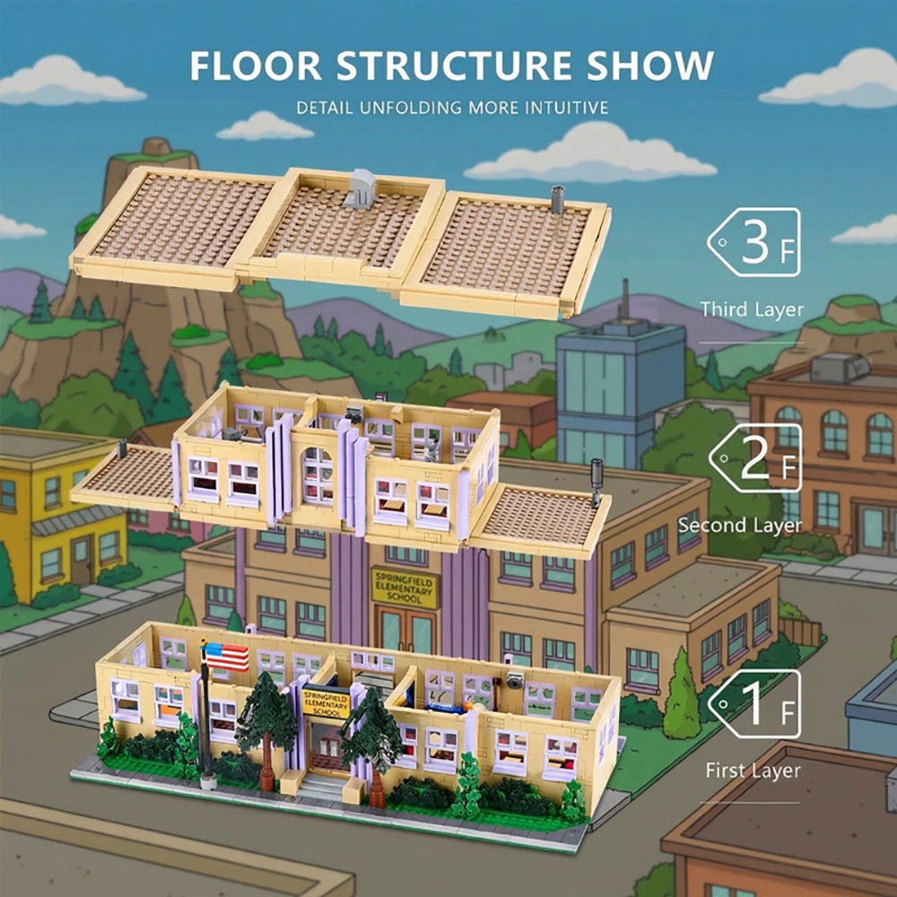 WGC The Simpsons Springfield Elementary School Modular