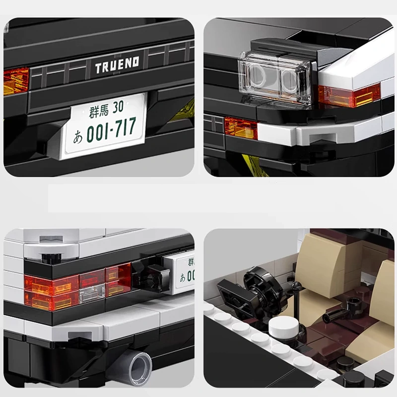 CaDA C51086 Initial D Toyota AE86 TRUENO 1:20 Racers