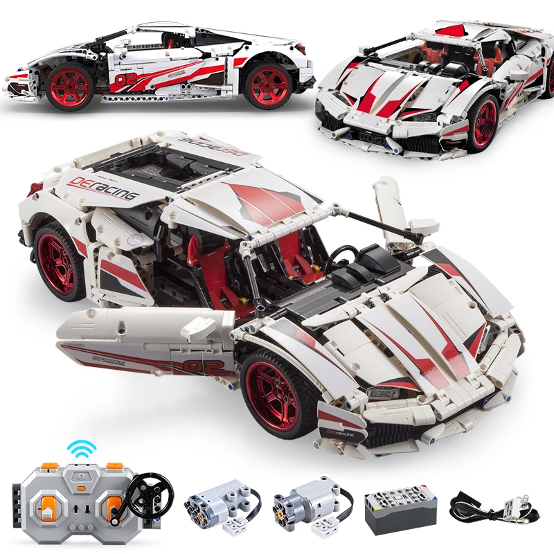 [With Motor] CaDA C61018 Lamborghini Huracan LP 610 Super-Car Technic