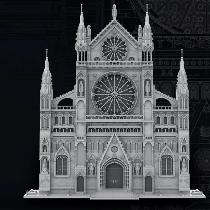 MOC 199891 Gothic Cathedral Façade