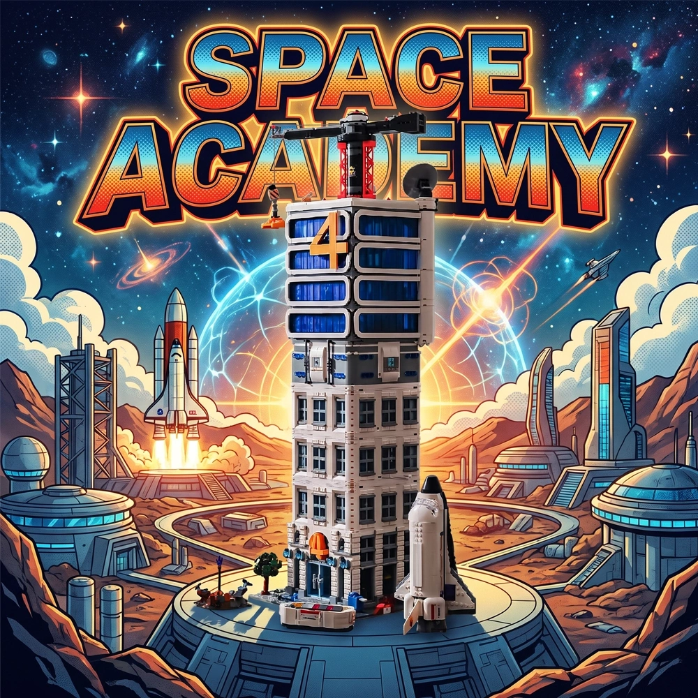 FALAGIL Fantastic 4 Modular Baxter Building Classic Space Academy