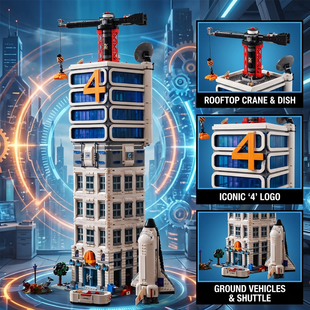 CBOX Fantastic 4 Modular Baxter Building Classic Space Academy