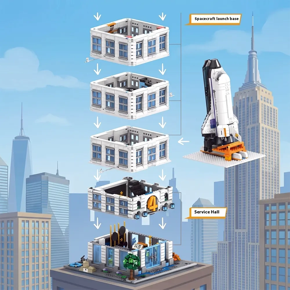 CBOX Fantastic 4 Modular Baxter Building Classic Space Academy