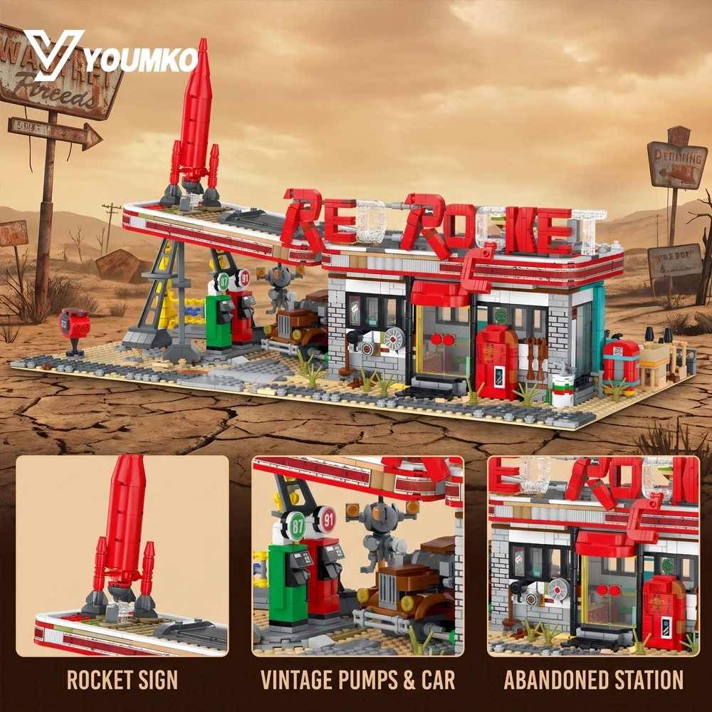 Youmko YM001 Red Rocket Modular Gas Station From Fallout