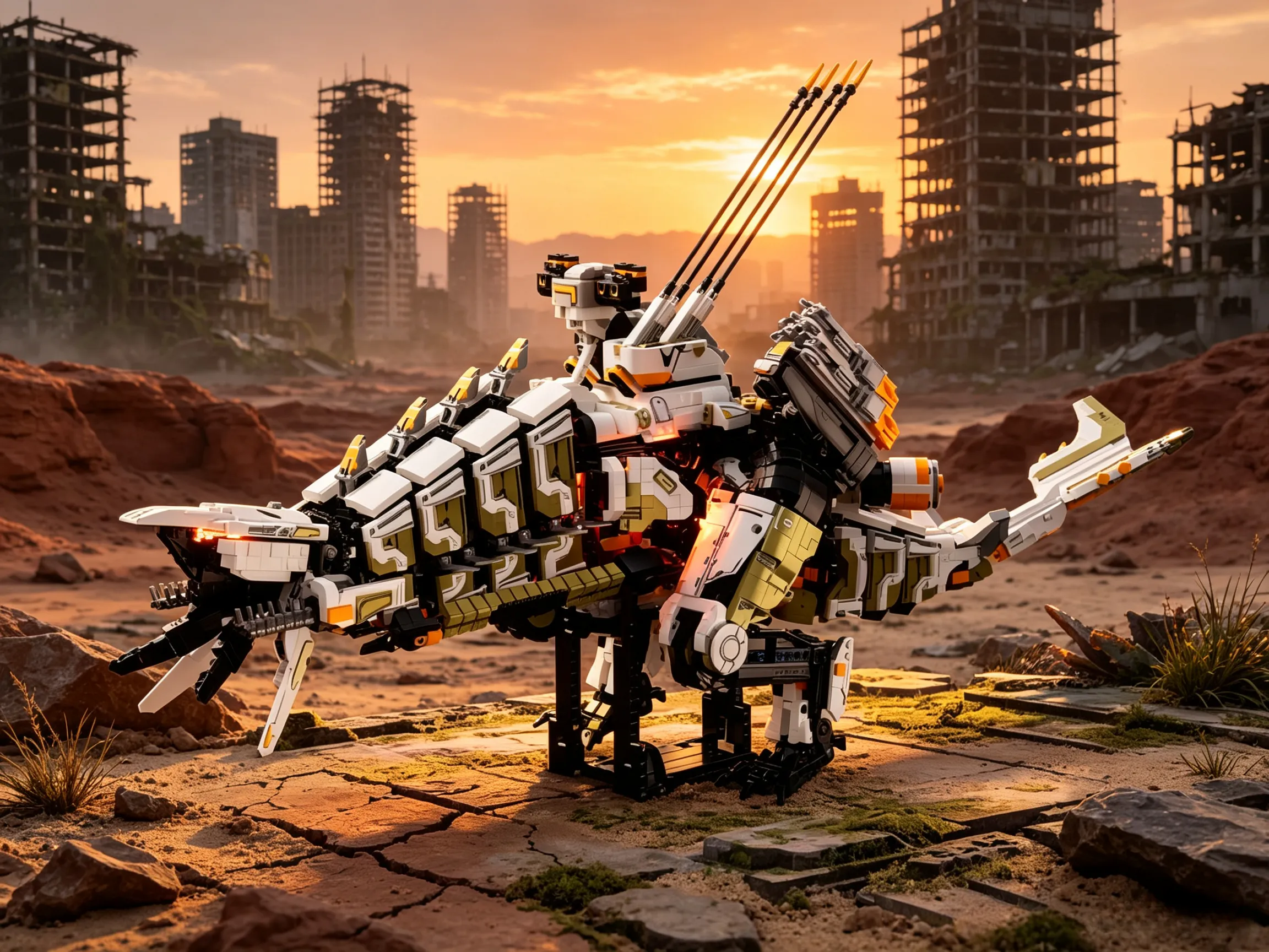 When T-Rex Meets Cyberpunk: The Youmko Y2001 Thunder Monster Brick Set Has Arrived!