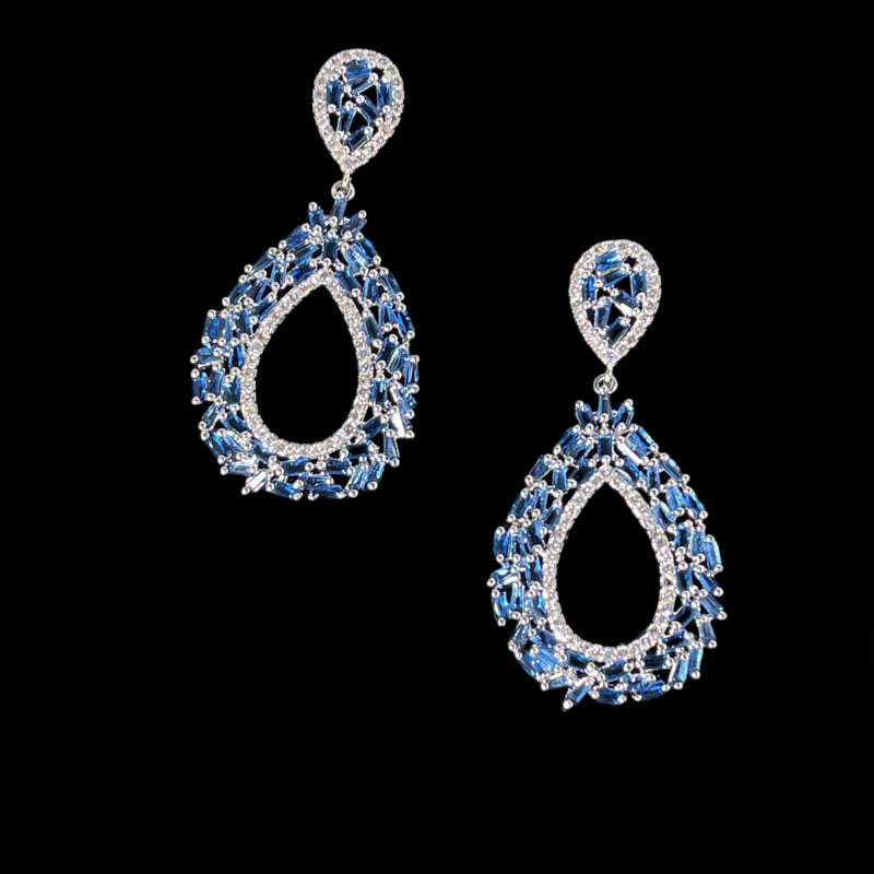 Teardrop Hallow Out Drop Earrings