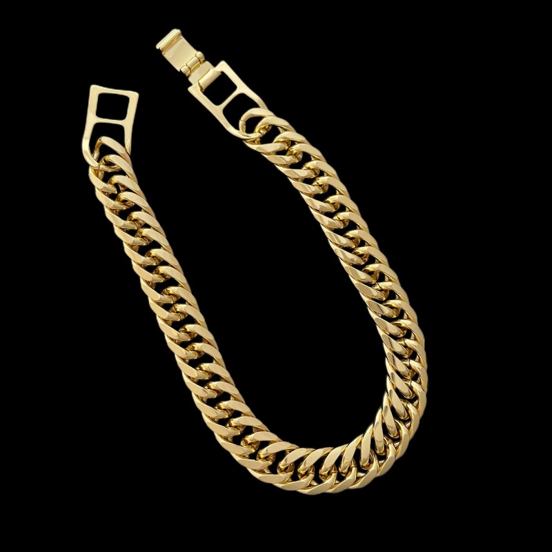 10MM Cuban Bracelet In 14K -  9''