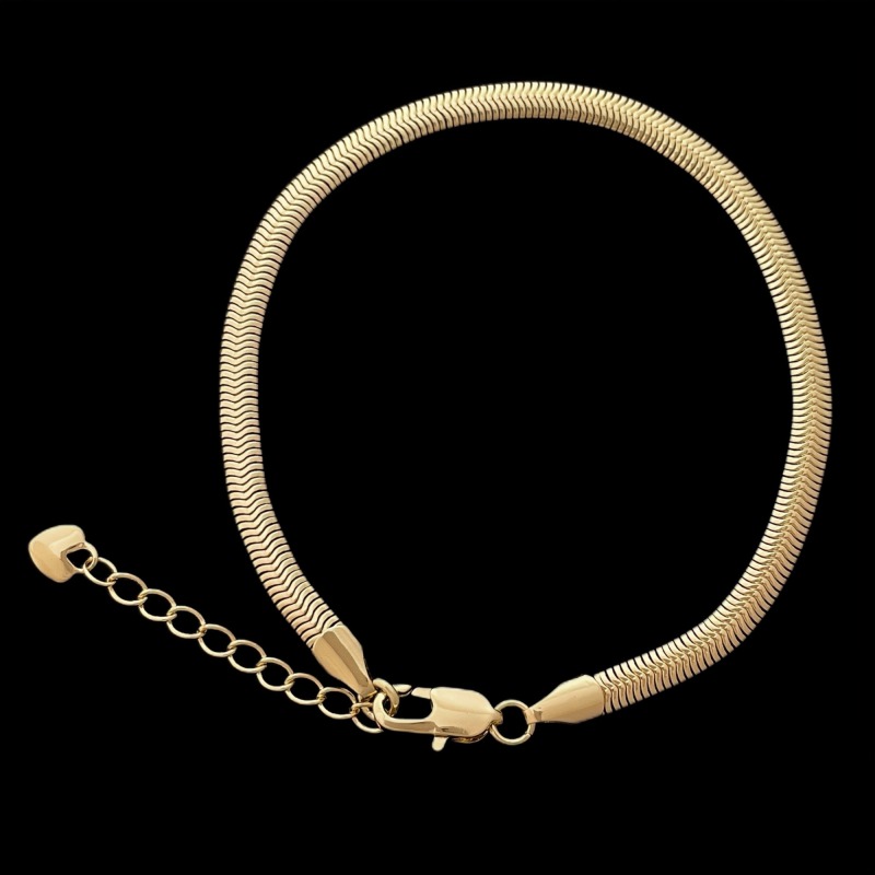 4MM Snake Bracelet In 14K -  8.5 Inch