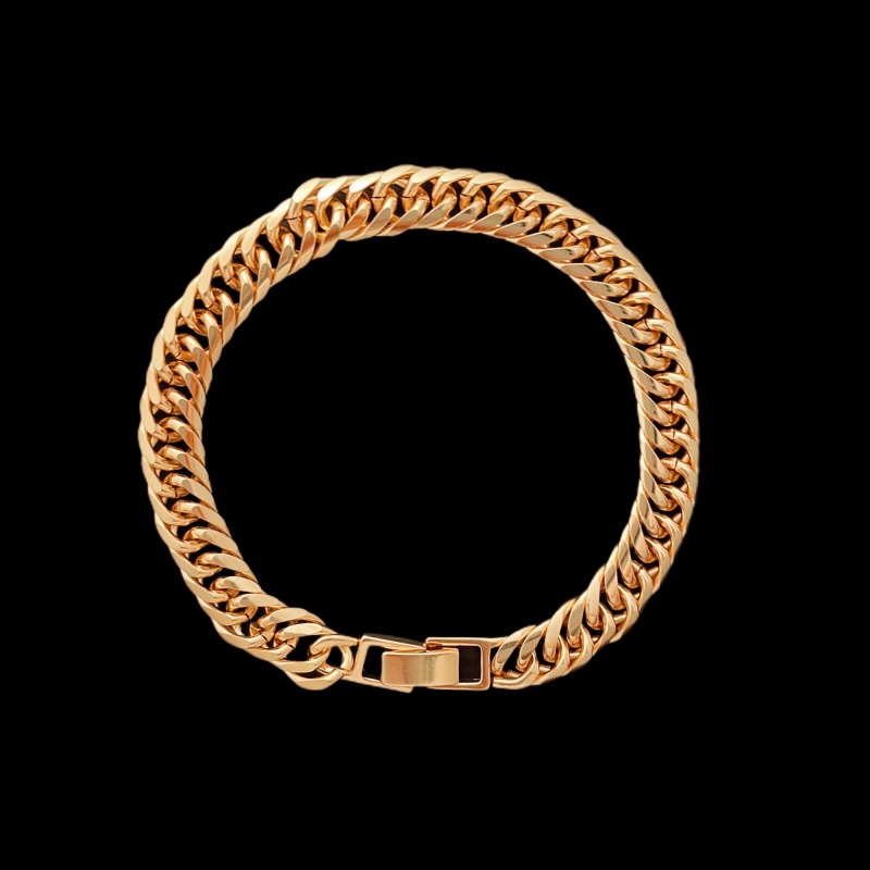 7MM Cuban Bracelet In 18K -  8''