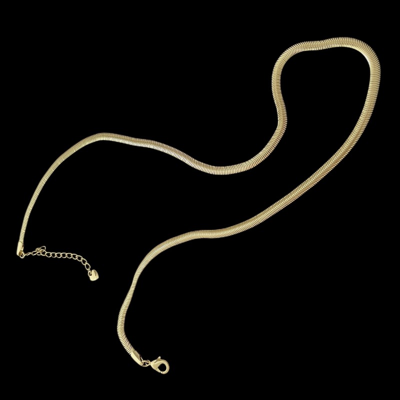 4MM Snake Necklace In 14K - 20 Inch
