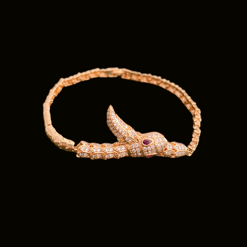 4MM Snake Bracelet In 18K - 7''