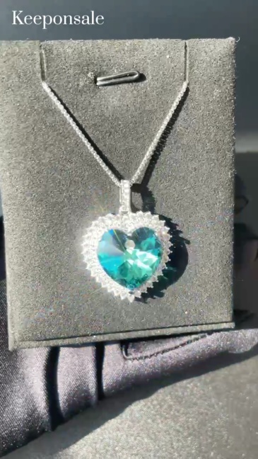 Sparkling Goddess Heart Necklace
