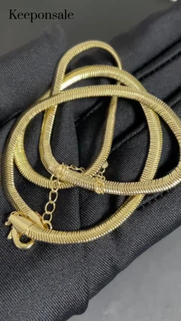 4MM Snake Necklace In 14K - 20''