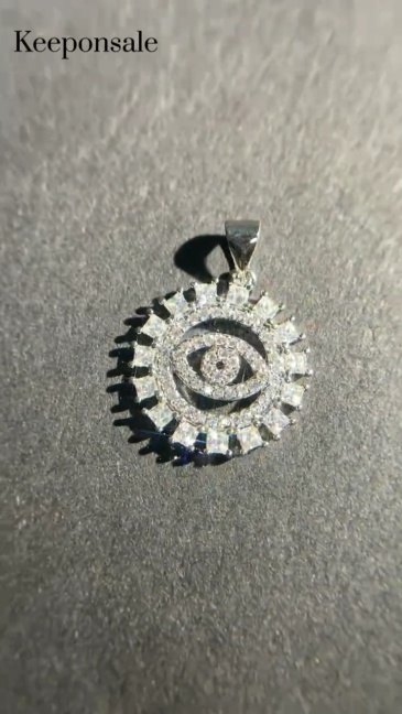 Sunburst Evil Eye Pendant