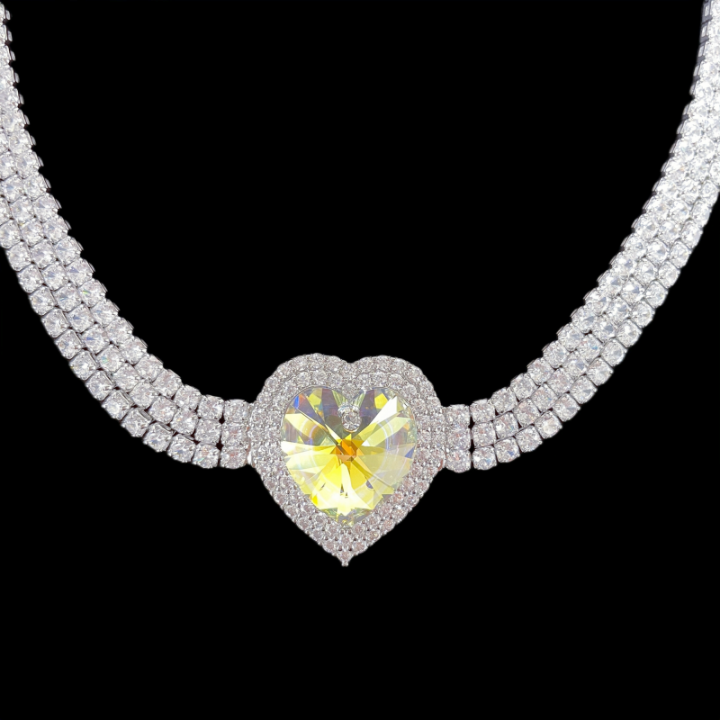 Goddess Heart Sparkling Jewelry Set