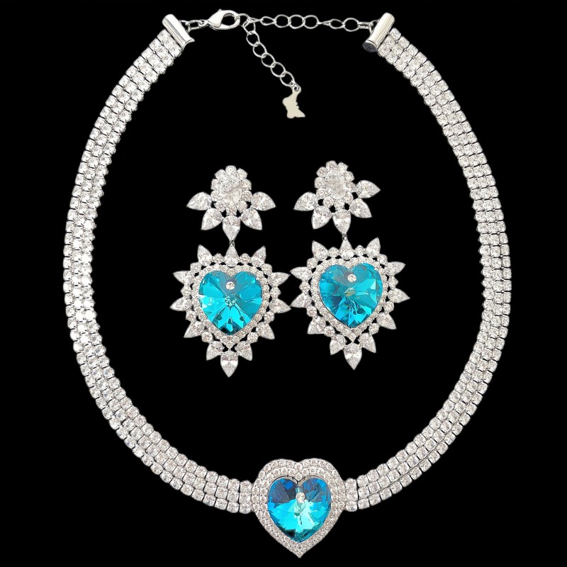 Goddess Heart Sparkling Jewelry Set