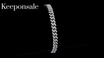 6MM Cuban Bracelet/Necklace Moissanite In Sterling Silver