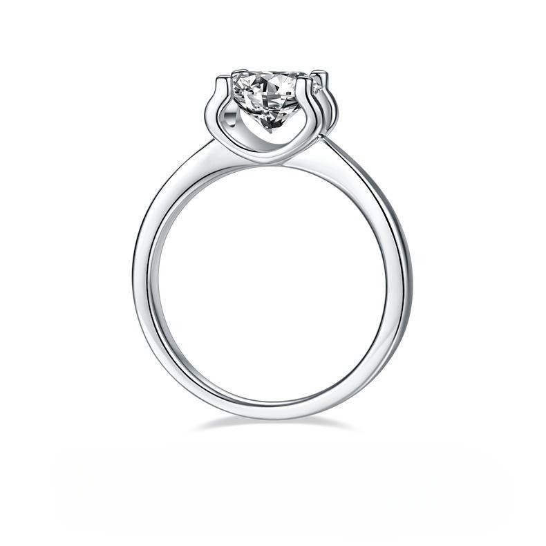 1.5CT Moissanite Ring In Sterling Silver