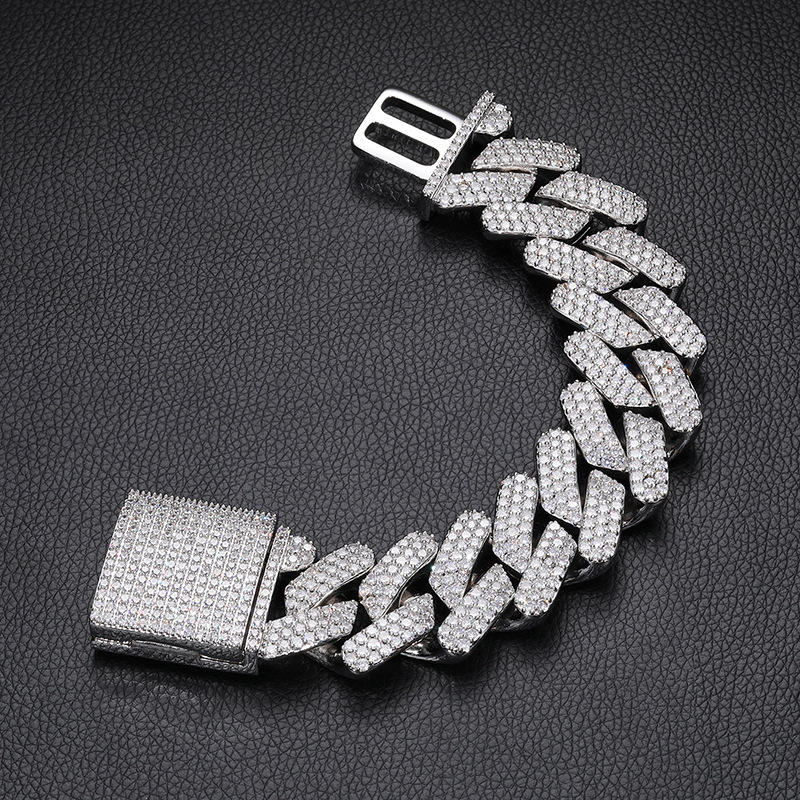 3-Row 30mm Miami Cuban Bracelet/Chain