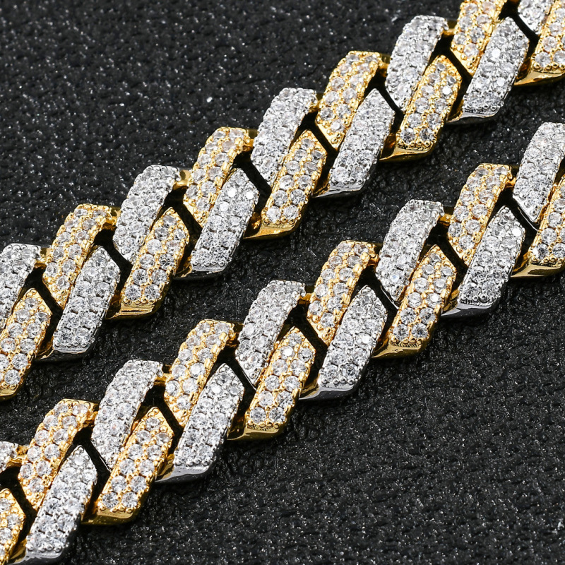 2-Row 14mm Miami Cuban Bracelet/Chain