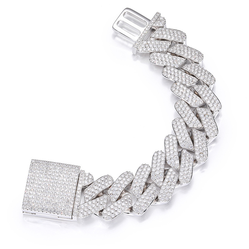 3-Row 30mm Miami Cuban Bracelet/Chain