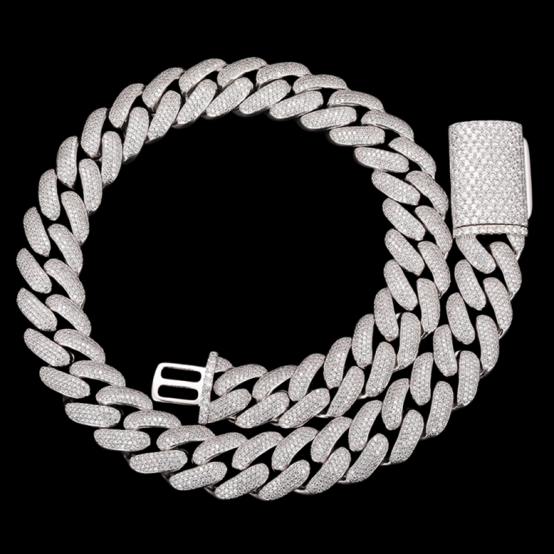 4-Row 20mm Miami Bubble Cuban Bracelet/Chain