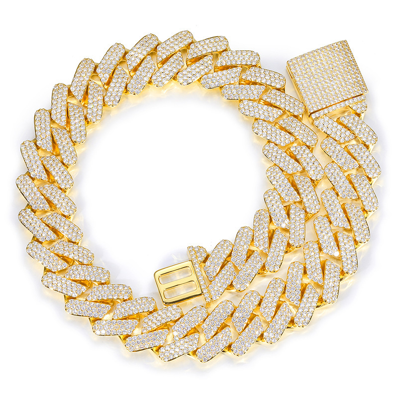 3-Row 30mm Miami Cuban Bracelet/Chain