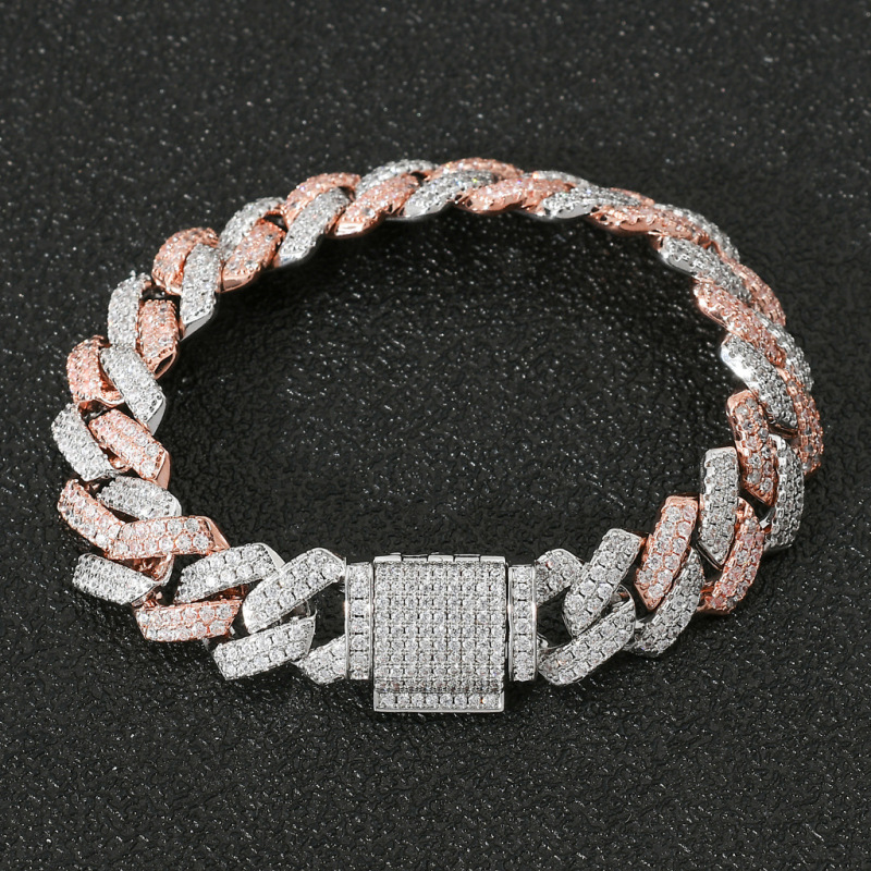 2-Row 14mm Miami Cuban Bracelet/Chain