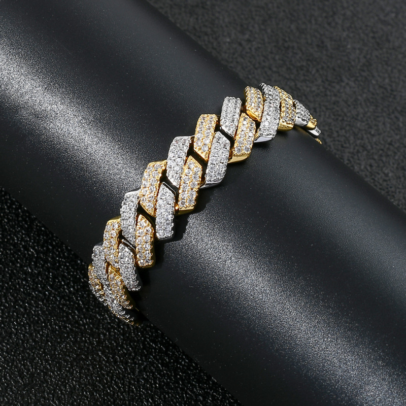 2-Row 14mm Miami Cuban Bracelet/Chain