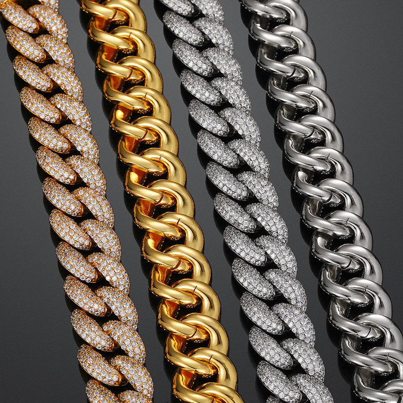 4-Row 20mm Miami Bubble Cuban Bracelet/Chain