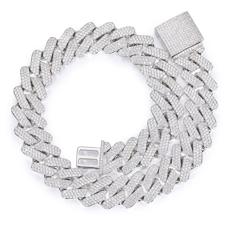 3-Row 30mm Miami Cuban Bracelet/Chain