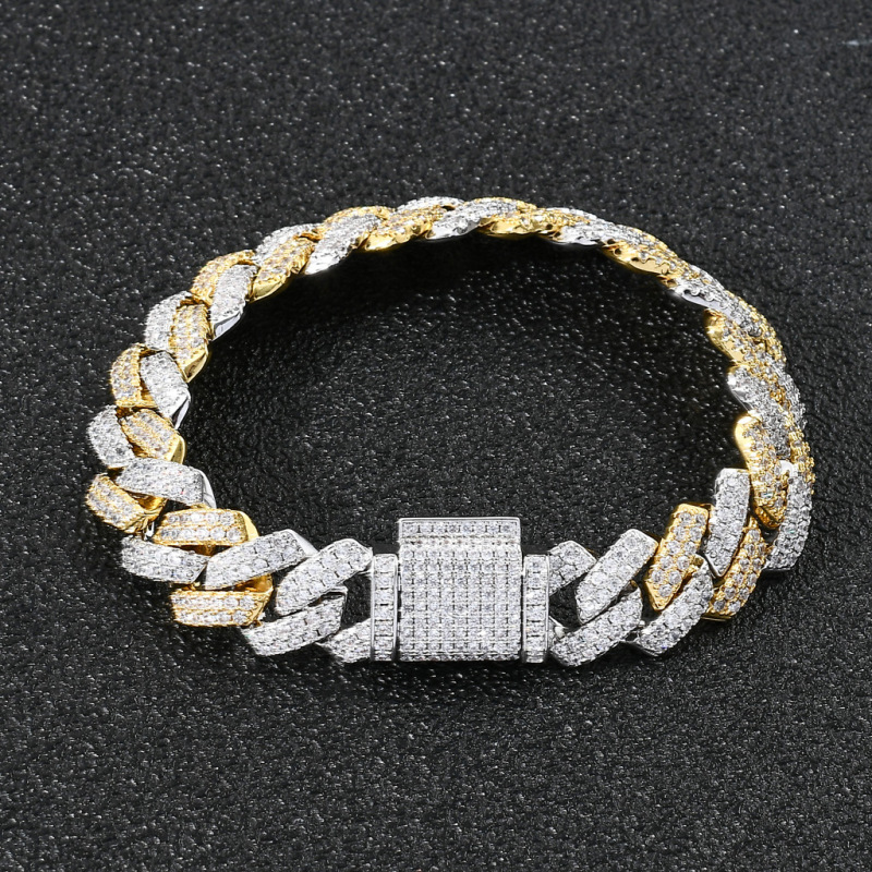 2-Row 14mm Miami Cuban Bracelet/Chain