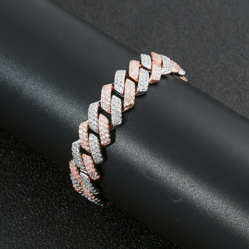 2-Row 14mm Miami Cuban Bracelet/Chain