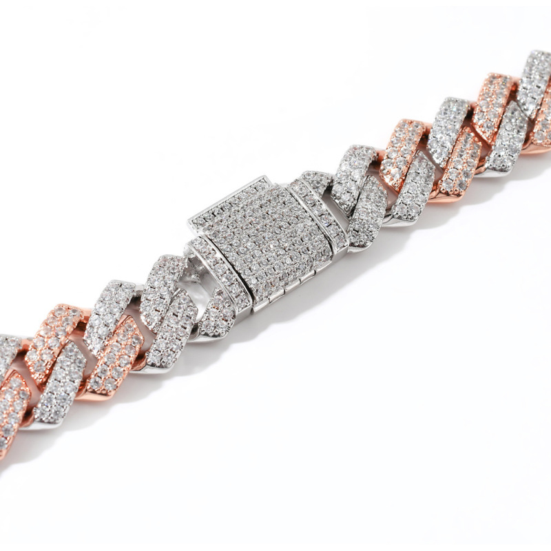 2-Row 14mm Miami Cuban Bracelet/Chain