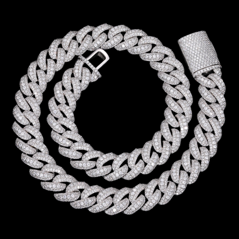 15mm Miami Bubble Cuban Bracelet/Chain