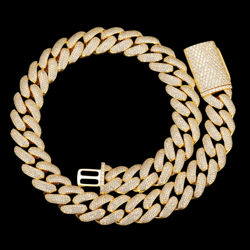 4-Row 20mm Miami Bubble Cuban Bracelet/Chain