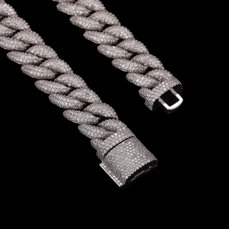 5-Row 15mm Miami Bubble Cuban Bracelet/Chain
