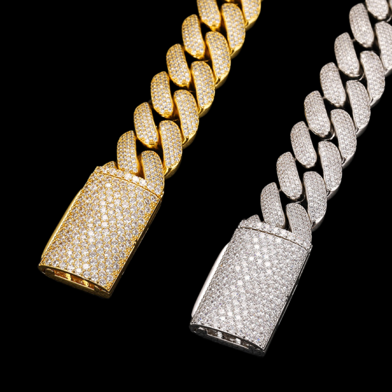 4-Row 20mm Miami Bubble Cuban Bracelet/Chain