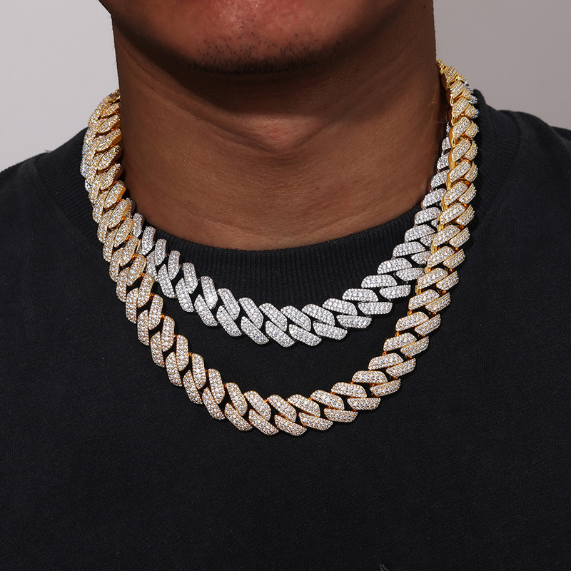 3-Row 15mm Miami Cuban Bracelet/Chain