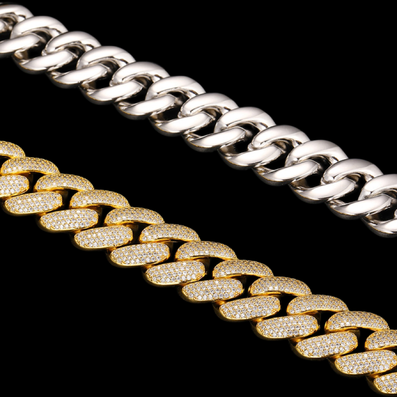 4-Row 20mm Miami Bubble Cuban Bracelet/Chain