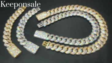 5-Row 22mm Miami Bubble Cuban Bracelet/Chain