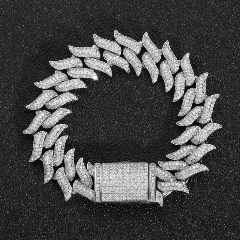 18mm Spiked Cuban Bracelet/Chain