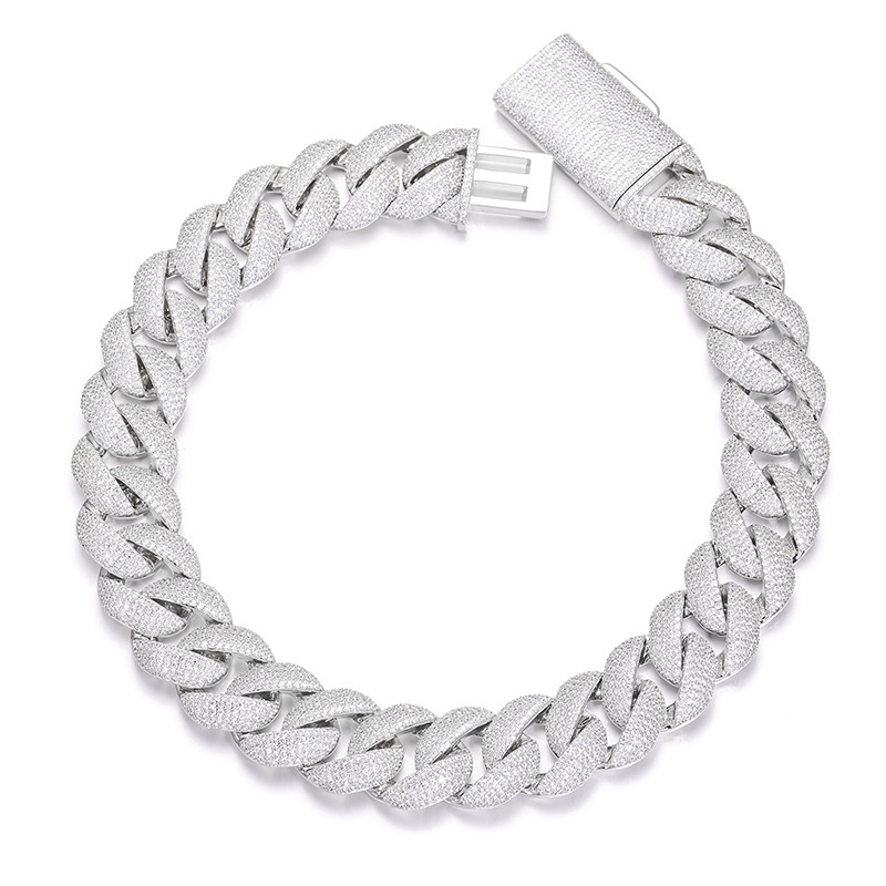 5-Row 22mm Miami Bubble Cuban Bracelet/Chain