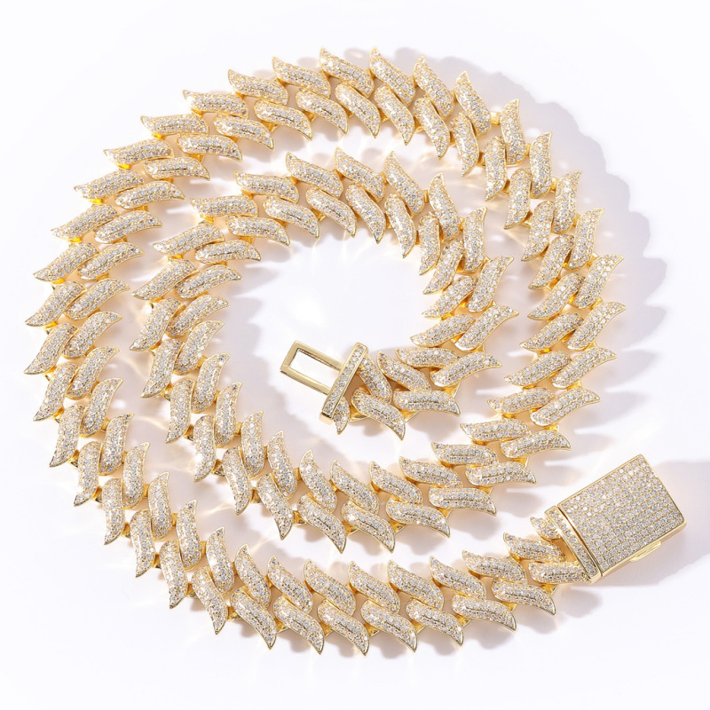 18mm Spiked Cuban Bracelet/Chain