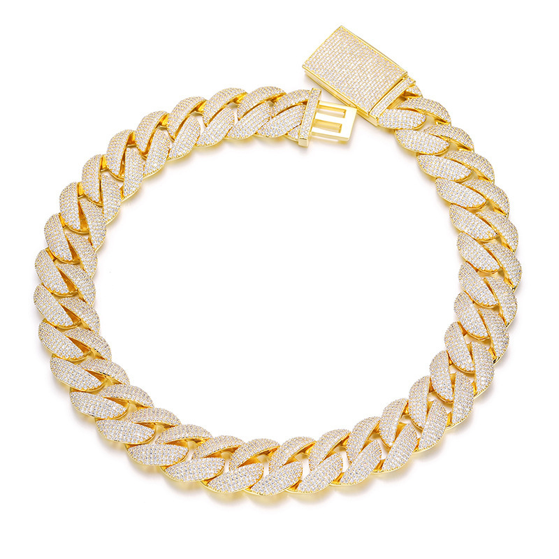 5-Row 22mm Miami Bubble Cuban Bracelet/Chain