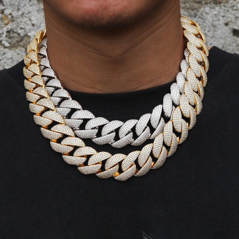 5-Row 22mm Miami Bubble Cuban Bracelet/Chain