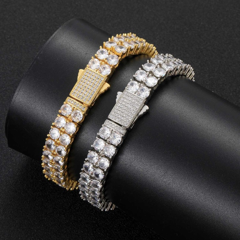 2-Row 5mm Cuban Bracelet/Chain