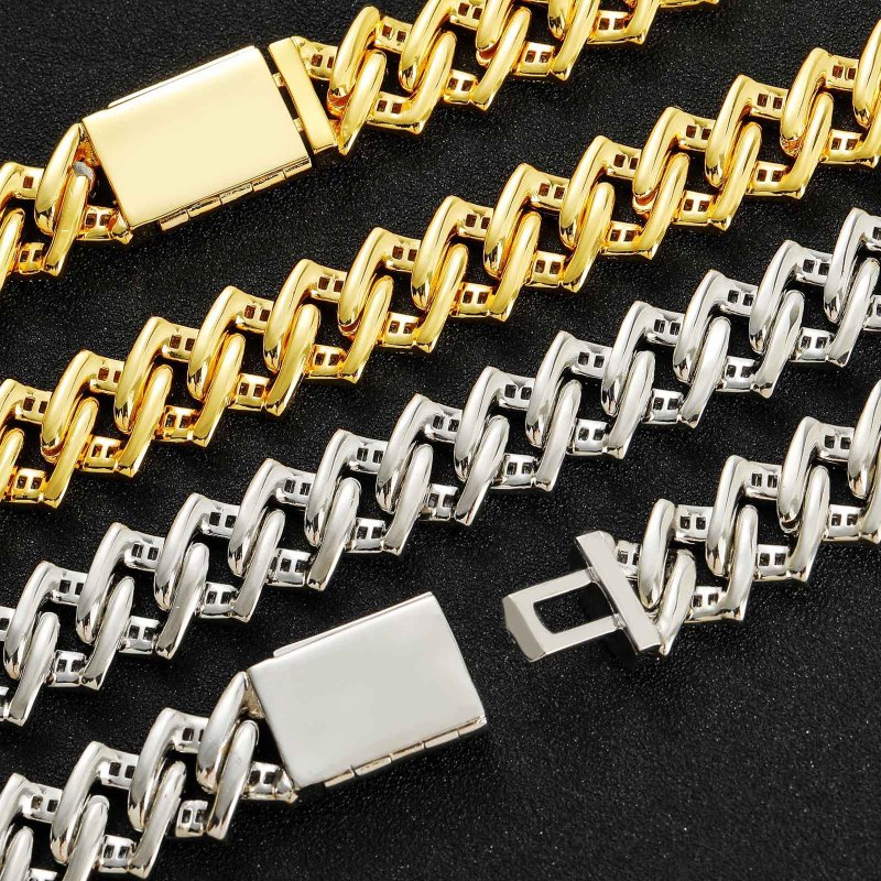 16mm Baguette Diamond Miami Cuban Bracelet/Chain