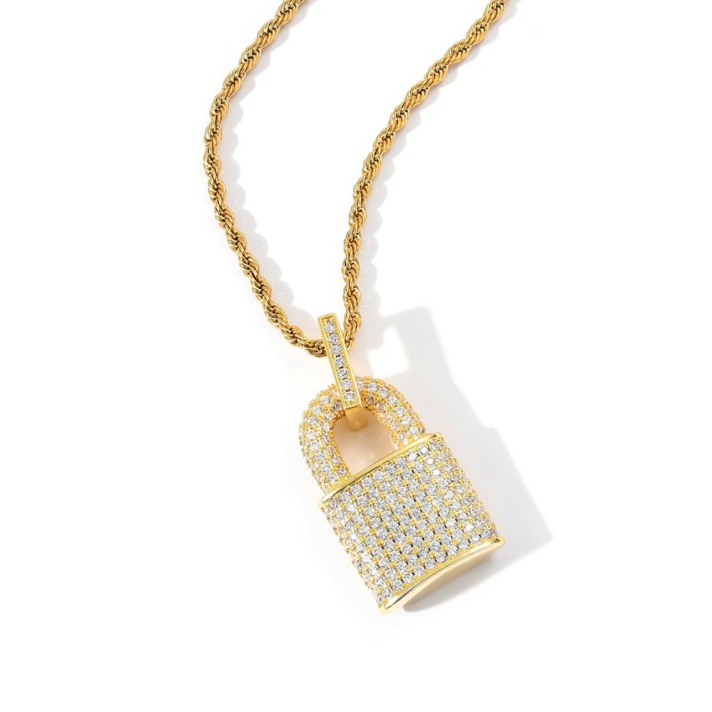 Sparkling Lock of Love Pendant