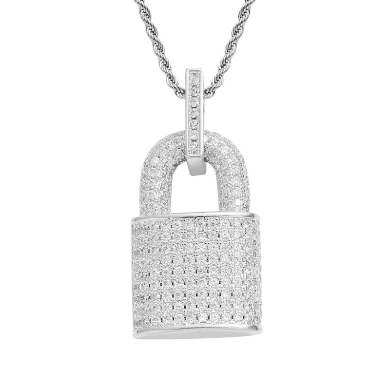 Sparkling Lock of Love Pendant